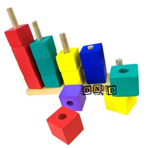 

Promo Mainan Edukatif / Edukasi Anak - Balok Kayu - Menara Bertingkat Kotak Murah