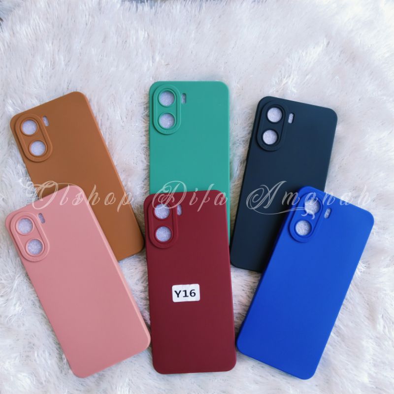 CASE VIVO Y16 2022 CASING SILIKON AERO PRO CAMERA FUL COLOUR MACARON