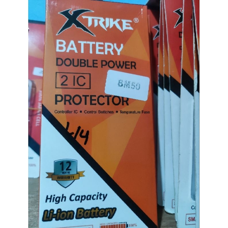 baterai bm50 for  mimax2 double Power xtrike