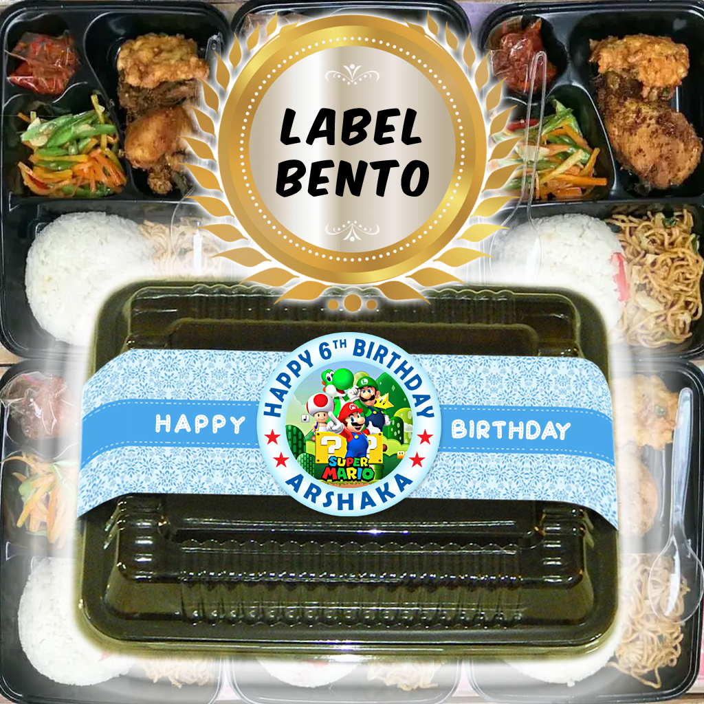 

MARIO BROSS 2-1 - LABEL BENTO / LABEL AQIQAH / LABEL NASI BENTO ULTAH ULANG TAHUN