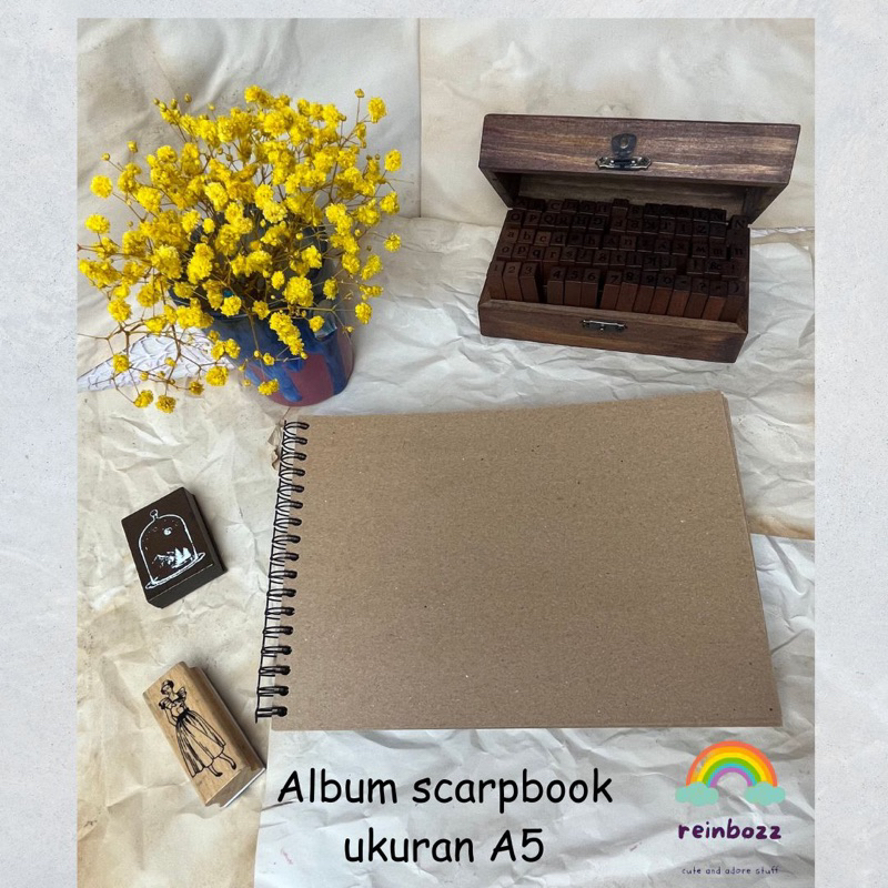 

scrapbook album journaling kit / album foto / journal catatan notebook / scrapbook