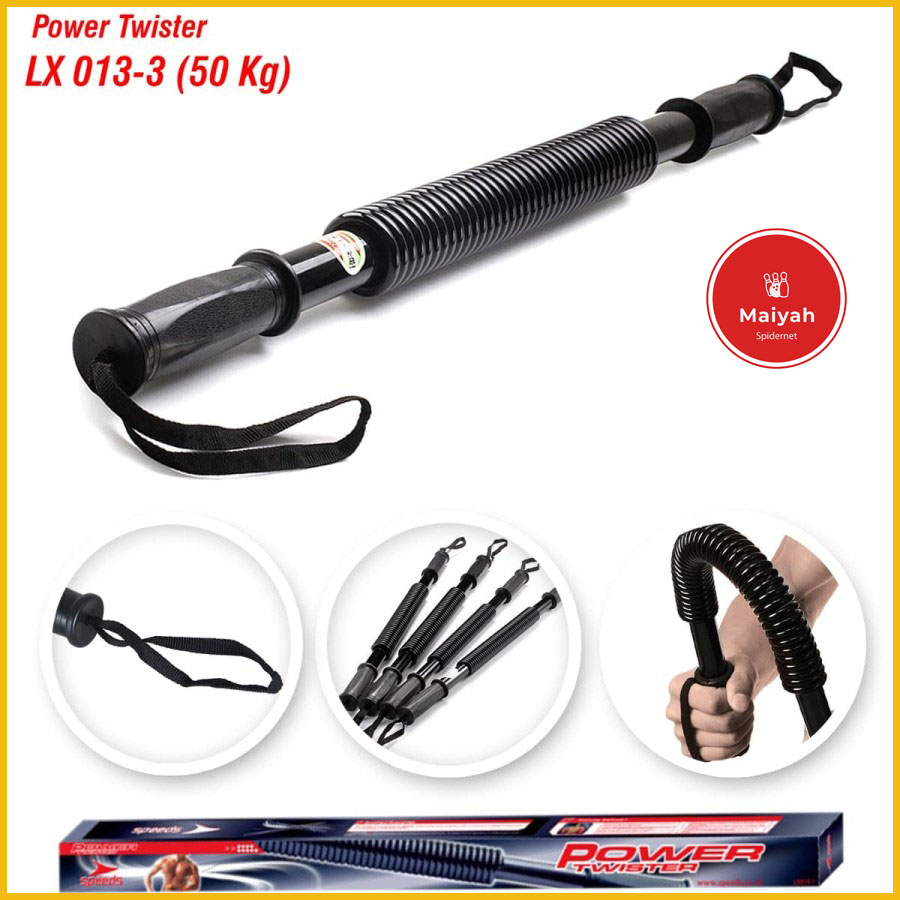 Alat Olahraga Power Twister Power Bender 50kg alat Fitness Pembentuk Otot Bahu 013-3 fitnes beder pe