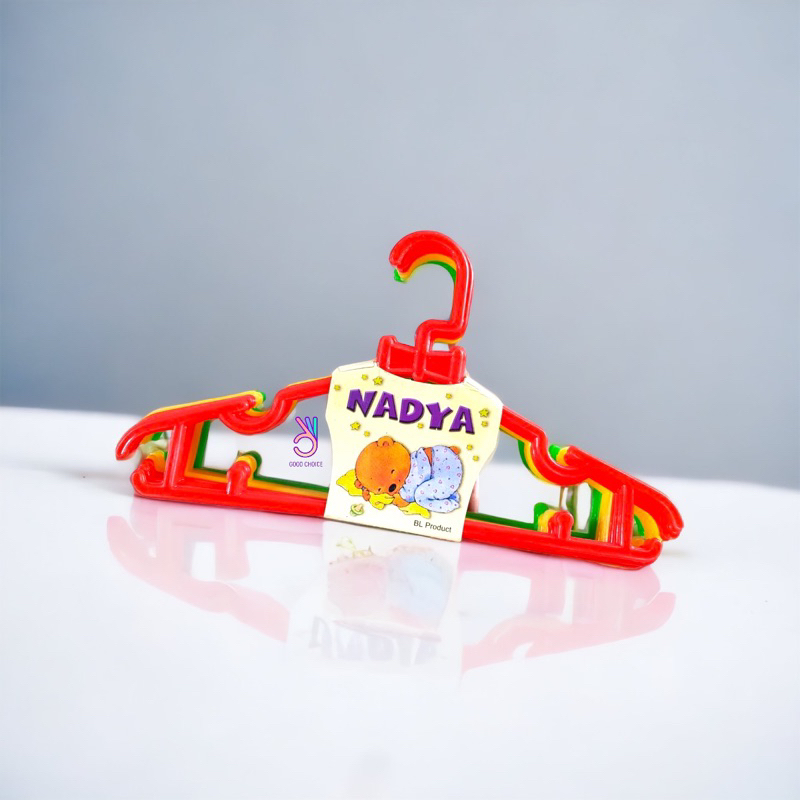 KASTOK/KAPSTOK/HANGER/GANTUNGAN BAJU ANAK BABY NADYA 1 PACK = 12 PCS (LUSIN)
