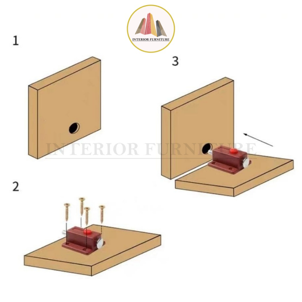 Grendel Tekan / Grendel Otomatis Slot Pintu Otomatis