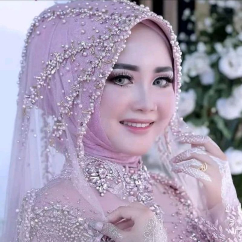 SLAYER PENGANTIN DIAMOND / VEIL MUTIARA DIAMOND /KERUDUNG PENGANTIN