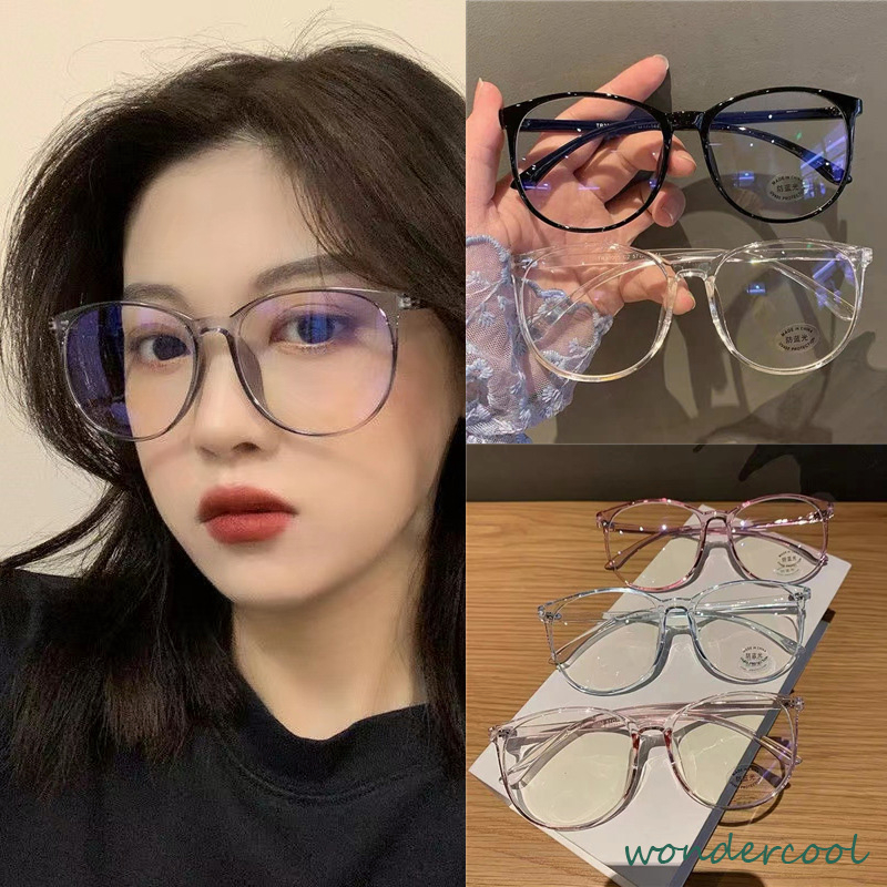 Kacamata Transparan Anti-biru Plastik Bingkai Kacamata Anti-ultraviolet-Won