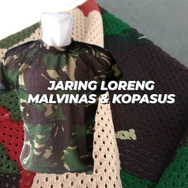 Kain Jaring Loreng Malvinas & Kopasus