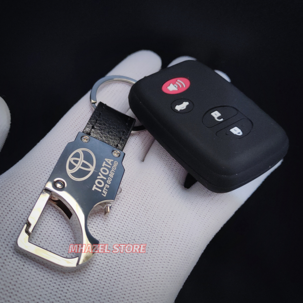 gantungan kunci sarung case cover silikon remote keyless mobil toyota camry