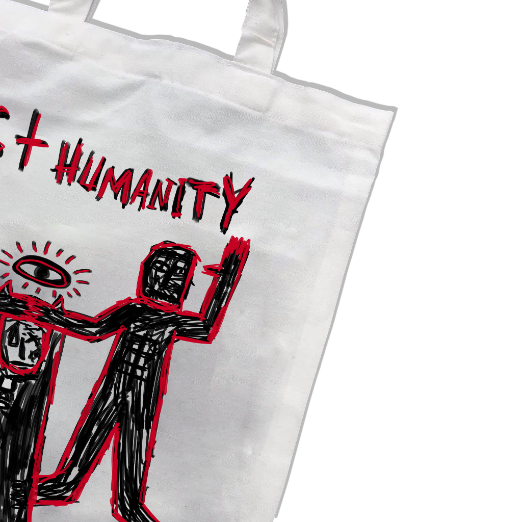 Tote Bag Lazyscratch Lost Humanity - Totebag Belacu premium