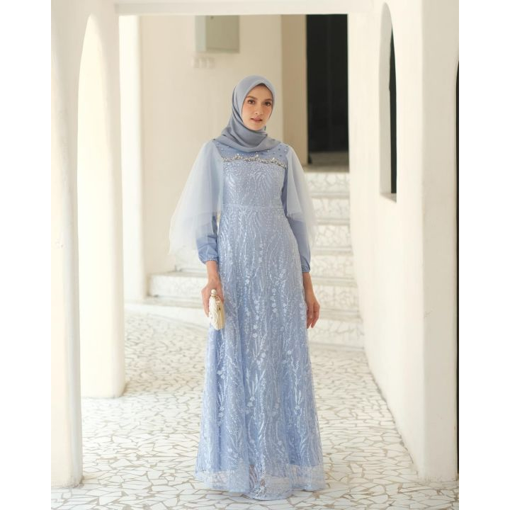 Kain Tulle Kain Tile Bordir Kain Brokat Tile Perancis bahan Kebaya