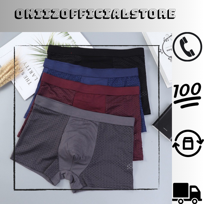 VENT MAGNETIC UNDERWEAR Celana dalam Boxer pria polos Mauritania Style bernapas Impor high quality c