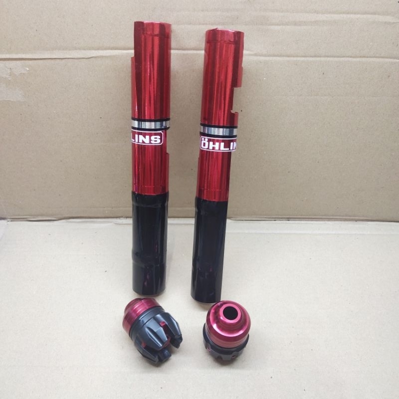 Paket hemat Cover pelindung shock depan Vario 160 + Jalu as naga