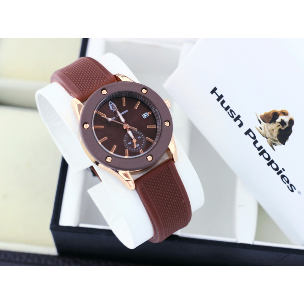 NEW ( BISA COD ) JAM TANGAN WANITA HUSH PUPIES RUBBER HP-4408