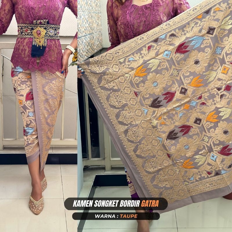 Ready kamen songket bordir gatra (RK)