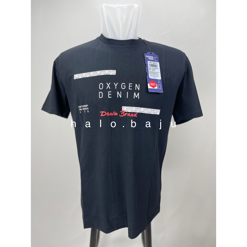 OXYGEN DENIM PREMIUM SERIES (101-18512) Kaos Oxygen - Oblong Oxygen - Baju Oxygen - Kaos Pria