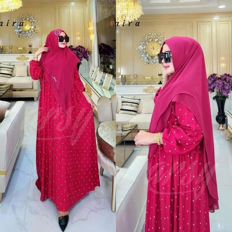 MURAH BUSANA MUSLIM ORIGINAL HUMAIRA SYARI ORI BY BRAND ARSY HIJAB SET GAMIS JILBAB BAHAN POLOS MIX 