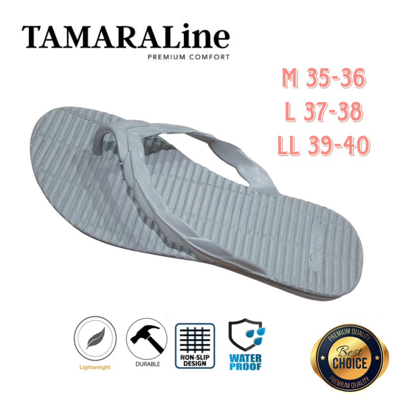 Sandal Jepit Karet Wanita Dewasa / Remaja - TAMARALINE 159 / Bahan Premium Lentur Empuk Ringan Kuat Anti Slip Anti Air / Model Sandal Casual Santai Rumah Hotel Outdoor Kamar Mandi Murah Original