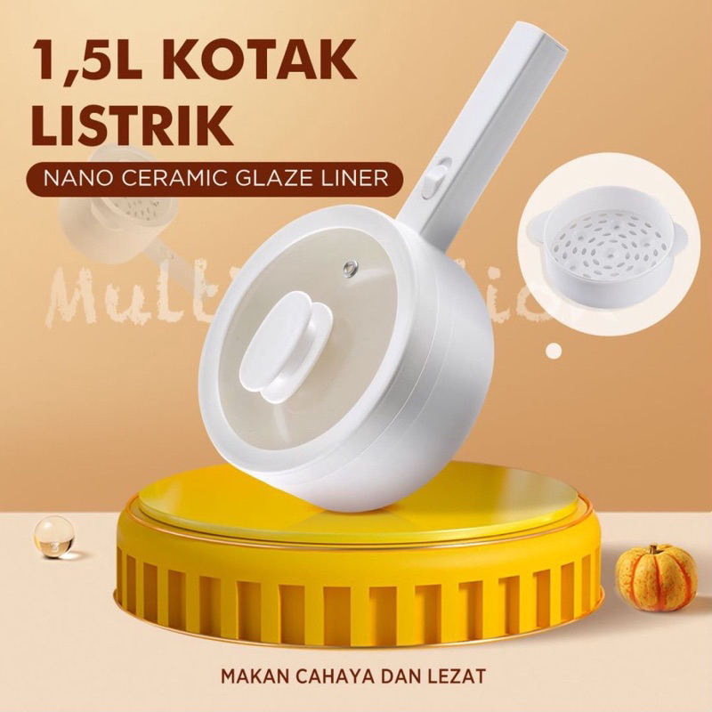 Ready Kompor/Panci Listrik Y25 Kompor Serbaguna Elektrik Portable Multifungsi Pan Anti-lengket Electric Pot Terlaris