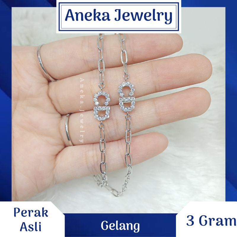 Gelang PaperClip CD Mata Mata, Perak 925