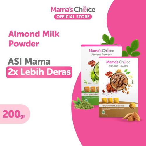 *FRAULEINCO* Mama's Choice Susu Almond ASI BOOSTER | Almond Milk Powder Mama's Choice - Pelancaran ASI Terdaftar BPOM, Halal MUI, dan Natural