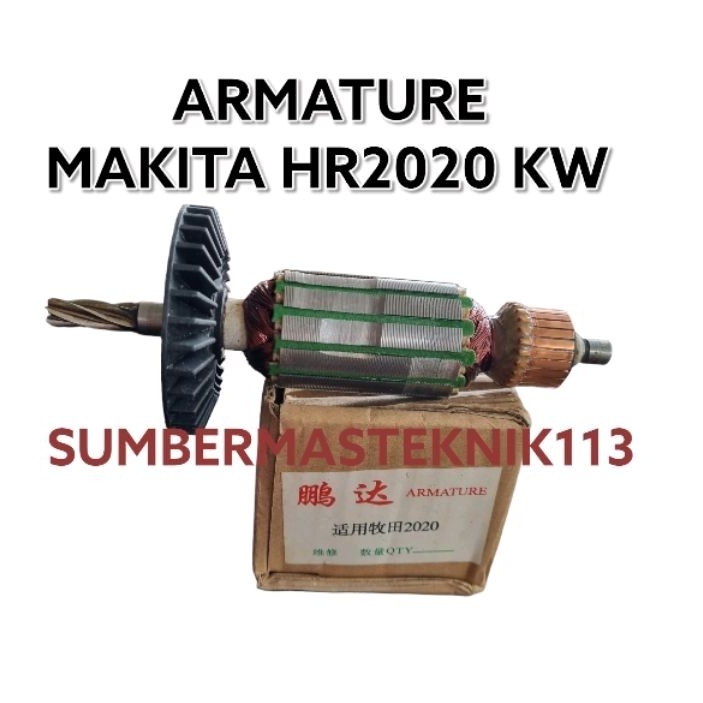 ARMATURE MAKITA HR2020 ANGKER MESIN BOR BOBOK MAKITA HR 2020 polos