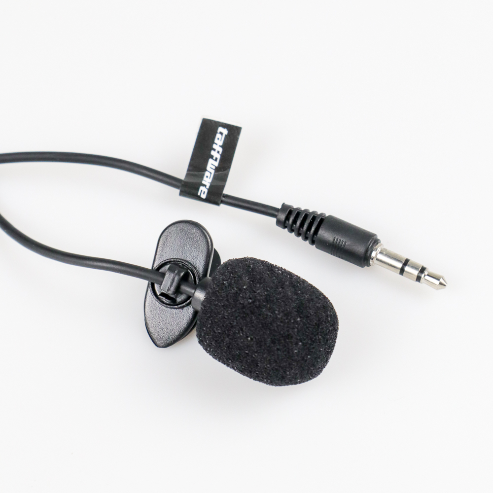 Taffware 3.5mm Microphone with Clip Smartphone Laptop Tablet - SR-503 - Black
