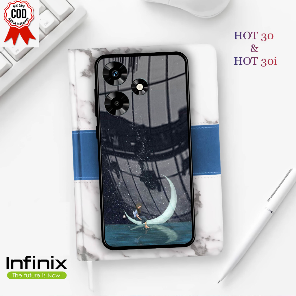 Softcase Kaca INFINIX HOT 30 & 30i  - Case Handphone INFINIX HOT 30 & 30i [T38]