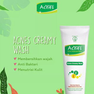 `ღ´ PHINKL `ღ´a̳c̳n̳e̳s̳ Acnes Creamy Wash sabun cuci wajah untuk jerawat facial tidak bikin kering memperbaiki tekstur kulit