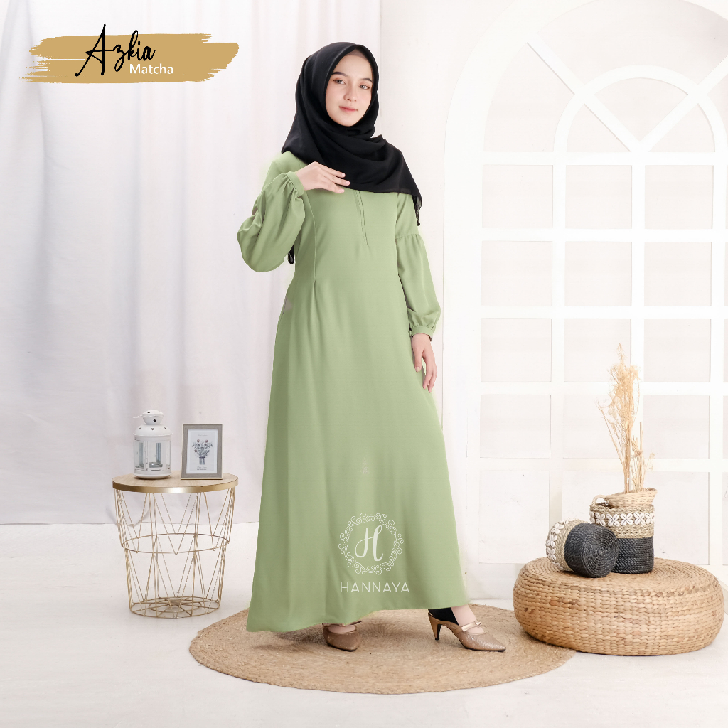 GAMIS TERBARU AZKIA DRESS BY HANNAYA