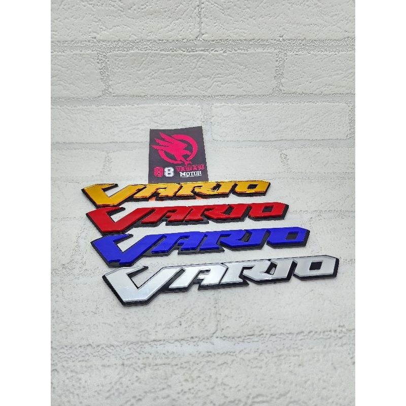 Emblem Akrilik Honda Vario - Emblem Logo Vario free double tape