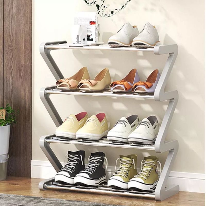 RAK SEPATU ZIGZAG RAK SENDAL SEPATU 4 SERBAGUNA RAK SEPATU 3 SUSUN