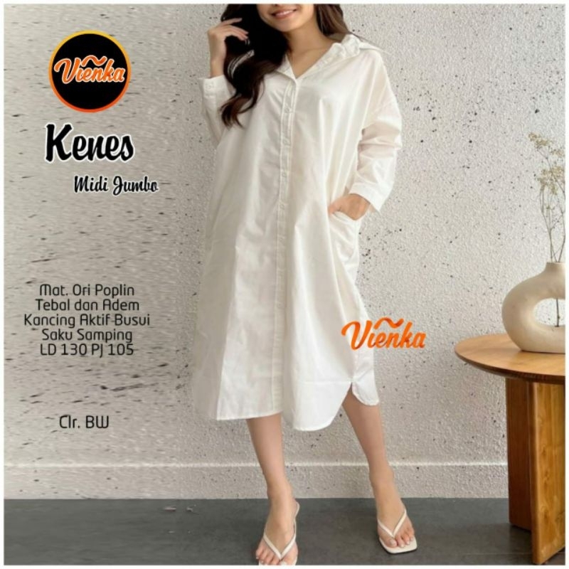 Kenes Midi Jumbo - Kemeja Tunik - VIENKA