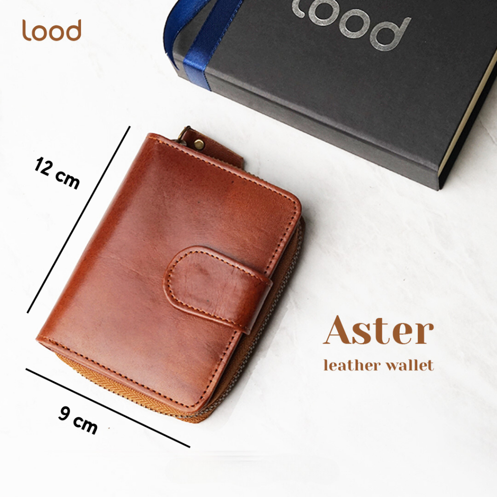 DOMPET KULIT WANITA ASLI ORIGINAL 100% ASTER WALLET - GRATIS UKIR NAMA