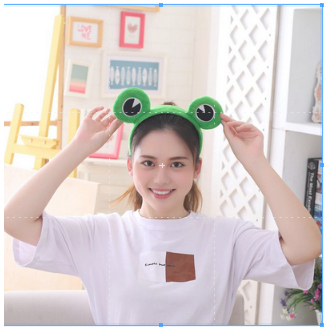 TS01- BD0069 BANDO  KODOK MATA BESAR / Keroppi Hijau Aksesoris Keropi Bando Keropi Kostum Kero Keroppi Frog Bando Kodok