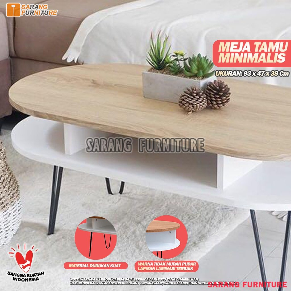 Moana Coffee Table Meja Tamu Meja Multifungsi Meja Ruang Tamu Meja Minimalis Meja Tamu Minimalis