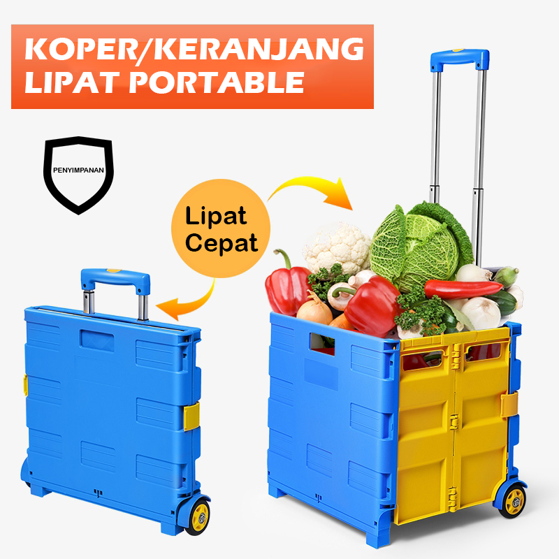 Trolly Keranjang Lipat Serbaguna - Folded trolley  Dog Stroller ( UKURAN JUMBO )