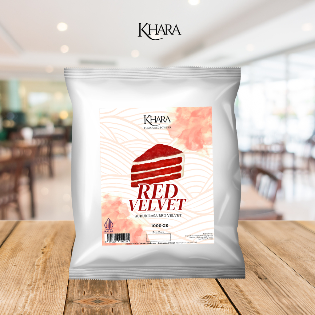 

Bubuk Minuman Rasa Red Velvet 1kg - Khara Red Velvet Flavoured Powder
