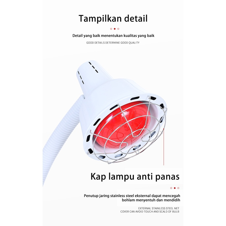 275W Lampu Terapi Pemanas Inframerah Dudukan Lantai Lampu Terapi Penghilang Rasa Sakit Sesuaikan waktu dan suhu , Regulasi Eropa