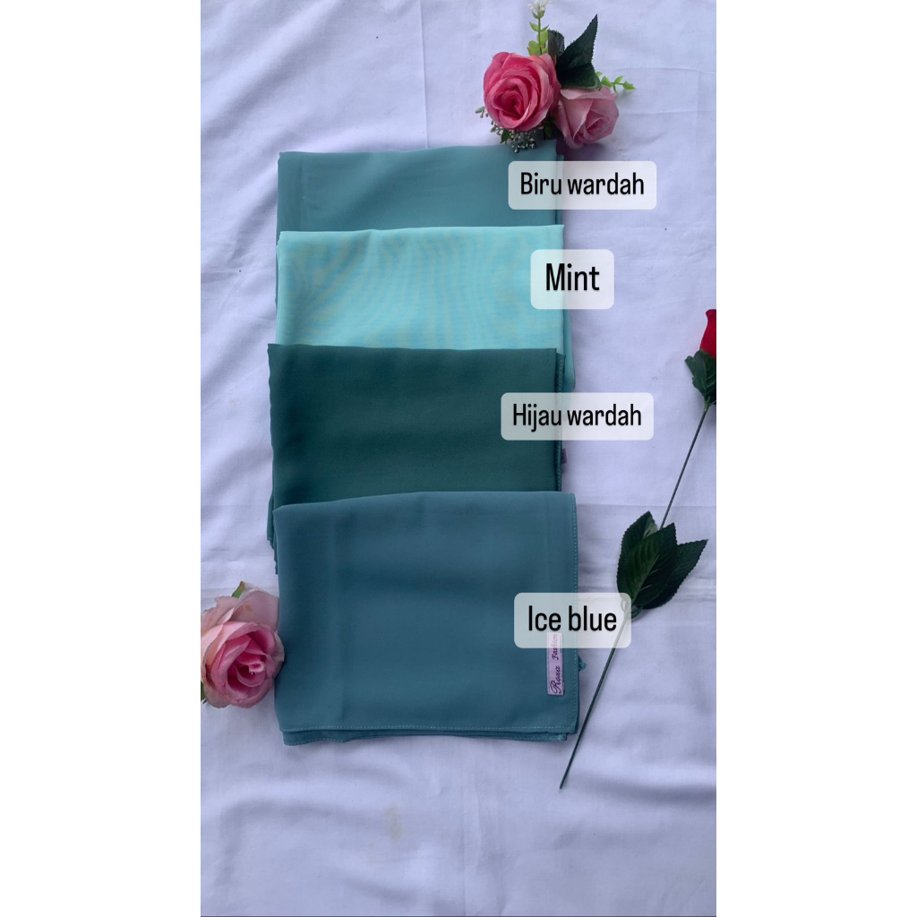 PASHMINA CERUTI BABYDOLL PREMIUM/PASMINA CERUTY BABYDOLL/MILO/HIJAU BOTOL/BIRU WARDAH/HITAM175X75 CM