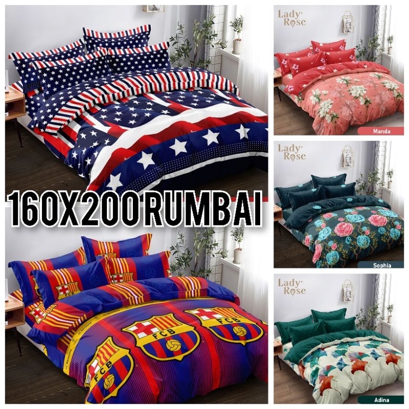 Bedcover Queen Ladyrose UK.160x200 Rumbai