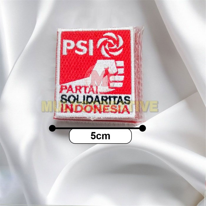 Partai PSI Emblem Patch Bordir Logo Baru Partai PSI