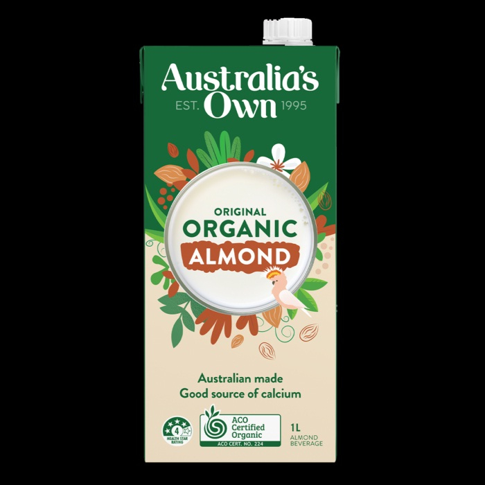 SUSU ALMON ORGANIK AUSTRALIA'S OWN ORGANIC ALMOND MILK 1L GLUTEN FREE