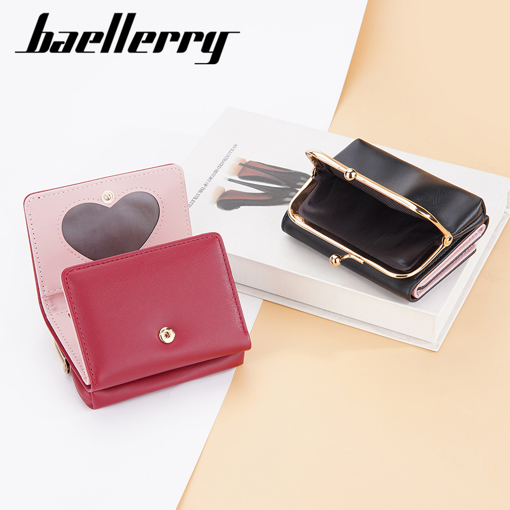 BAELLERRY N8321 Dompet Wanita Lipat Kecil 2 IN 1 Bahan Kulit PU Leather Premium WATCHKITE WKOS