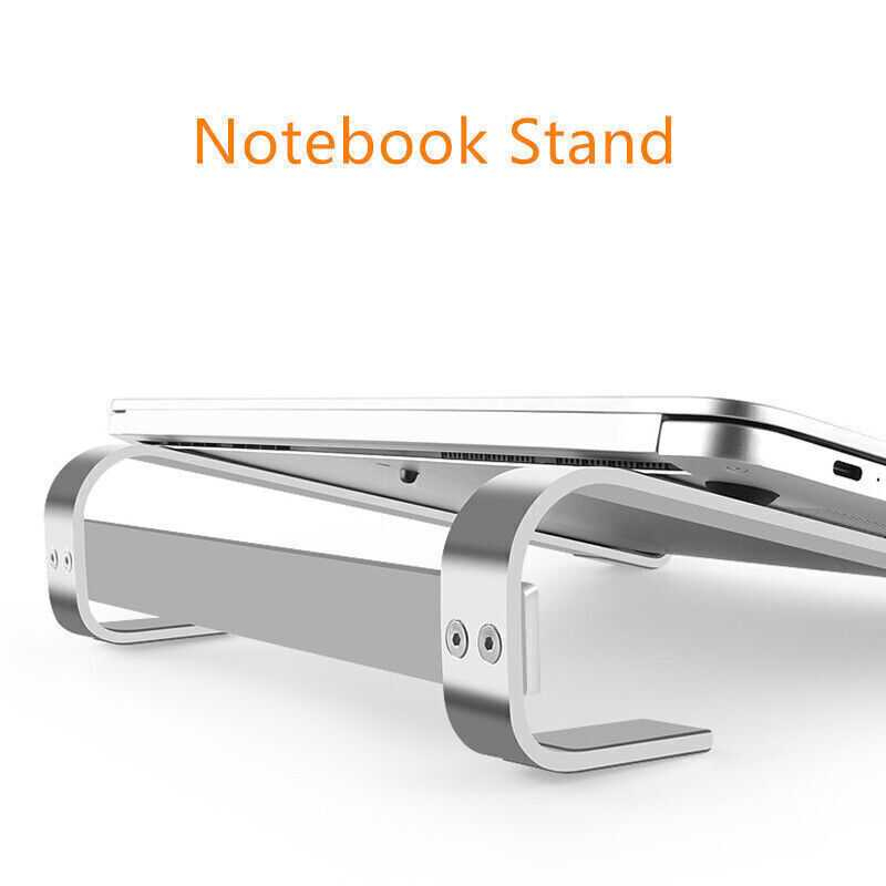 Laptop Stand Portable Base Aluminium Alloy 10-18 Inch Penyangga Laptop Desain Ergonomis Kuat Tahan Lama