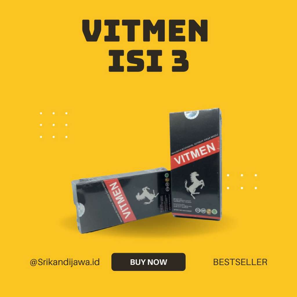 VITMEN ISI 3 SERBUK HERBAL UNTUK STAMINA PRIA KEMASAN EKONOMIS BPOM ORIGINAL