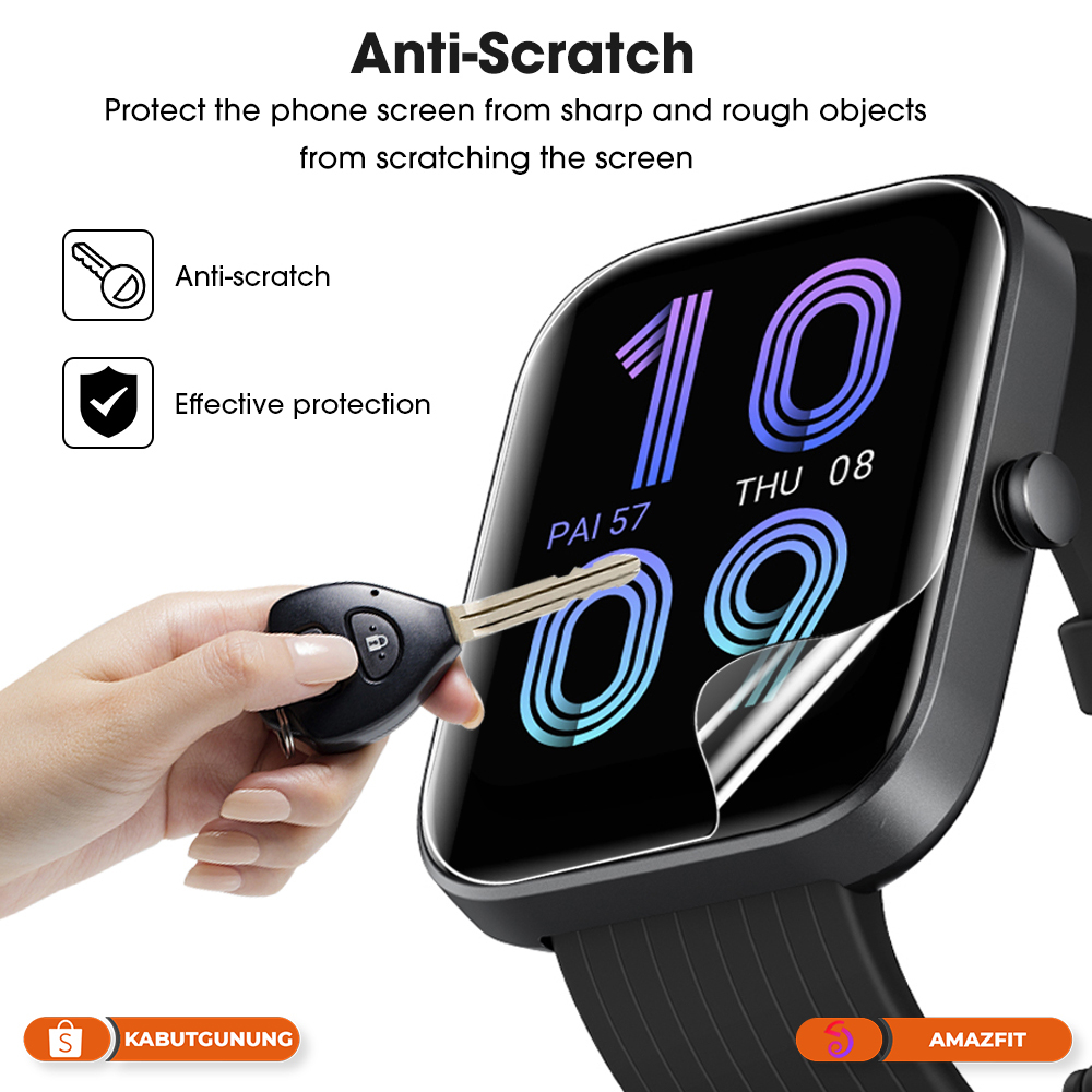 Anti Gores  For Amazfit Bip 3 / BIP 3 Pro TPU Full Screen Protector