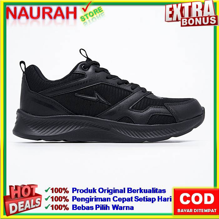 SEPATU ANDO BEYOND BOEING CONSTRUCTOR VERTICAL ORIGINAL BLACK WHITE SNEAKERS SPORT RUNNING PRIA