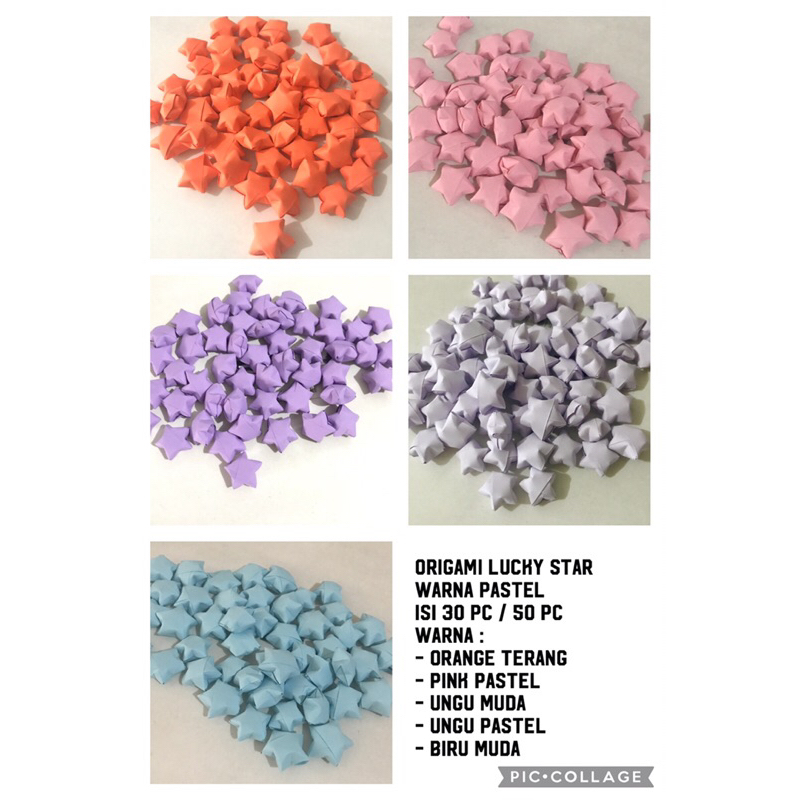 

[NEW/GIFT] origami bintang lucky star handmade isi 30 pc / isi 50 pc