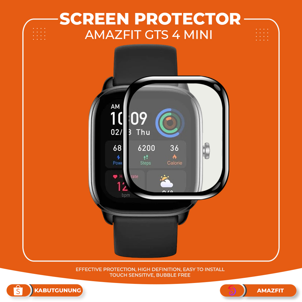 Anti Gores Full Cover Screen Protector For Amazfit GTS 4 Mini