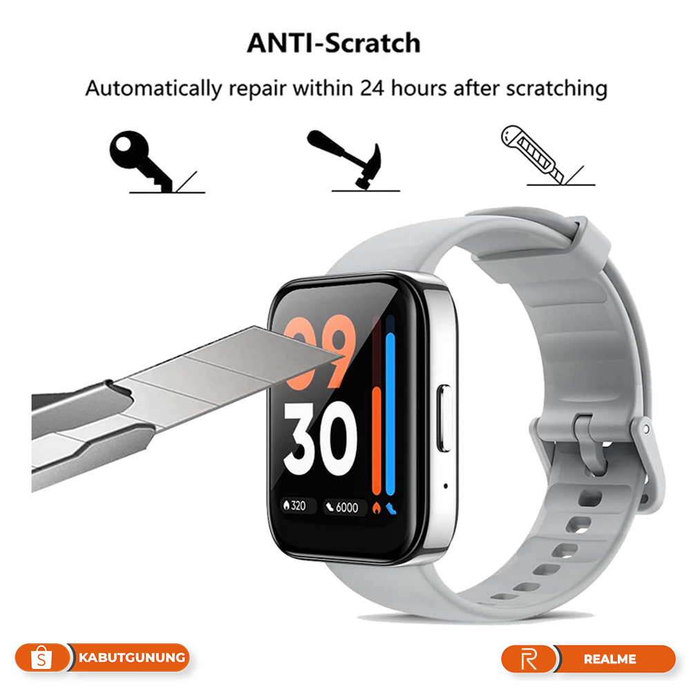 Anti Gores Full Cover Screen Protector For Realme Watch 3